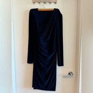 Lauren Ralph Lauren Navy Wrap Dress - Size 2